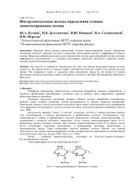 Инструментальные методы определения степени деацетилирования хитина