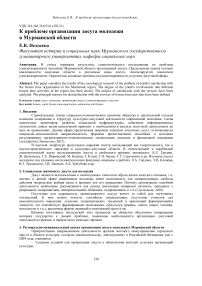 К проблеме организации досуга молодежи в Мурманской области