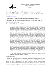 Calibrating therapeutic ultrasound transducers: corrections for the effects of acoustic cavitation and acoustic streaming