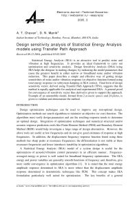 Design sensitivity analysis of statistical energy analysis models using transfer path approach
