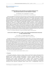 Конвективная турбулентность в кубической полости при неоднородном нагреве нижней границы