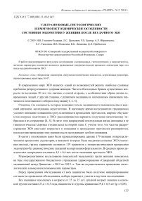 Ультразвуковые, гистологические и иммуногистохимические особенности состояния эндометрия у женщин после неудачного ЭКО