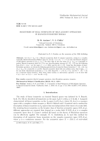 Isometries of real subspaces of self-adjoint operators in Banach symmetric ideals