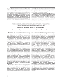 Переносимость и эффективность бисопролола у пациентов с хронической сердечной недостаточностью