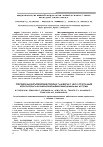 Современный хирургический подход к пациентам с ИБС и сочетанным атеросклеротическим поражением брахиоцефальных артерий