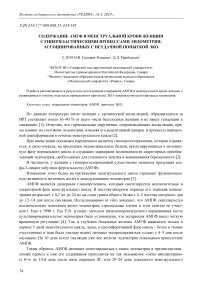 Содержание АМГФ в менструальной крови женщин с гиперпластическими процессами эндометрия, ассоциированных с неудачной попыткой ЭКО