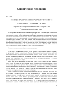 Эволюция представлений о верхнечелюстном синусе