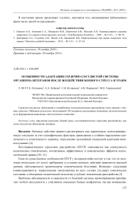 Особенности адаптации сердечно-сосудистой системы организма ветеранов после воздействия боевого стресса и травм