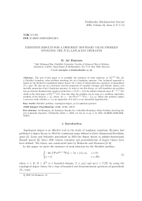 Existence results for a Dirichlet boundary value problem involving the p(x)-Laplacian operator
