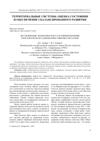 Исследование экологического состояния верховья реки Ольгохты по содержанию тяжёлых металлов