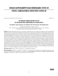 Российские вакцины против COVID-19: их характеристики, эффективность и безопасность