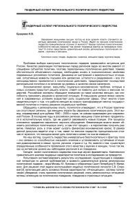 Гендерный аспект регионального политического лидерства