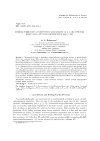 Determination of a coefficient and kernel in a D-dimensional fractional integro-differential equation