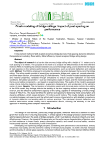 Crash modeling of bridge railings: impact of post spacing on performance