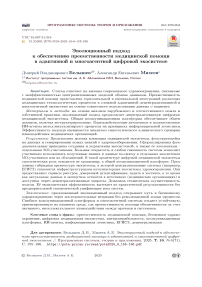 Эволюционный подход к обеспечению преемственности медицинской помощи в адаптивной и многоагентной цифровой экосистеме