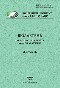 126, 2025 - Бюллетень Почвенного института им. В.В. Докучаева