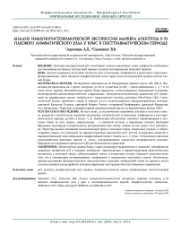 Анализ иммуногистохимической экспрессии маркера апоптоза p-53 пахового лимфатического узла у крыс в посттравматическом периоде