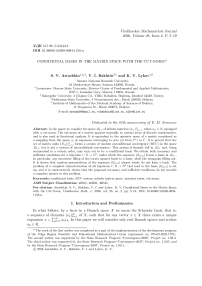 Conditional Bases in the Matrix Space with the Cut-Norm