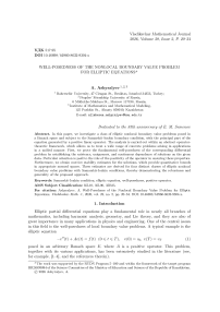 Well-Posedness of the Nonlocal Boundary Value Problem for Elliptic Equations