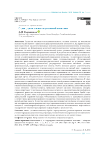 Структурные элементы уголовной политики