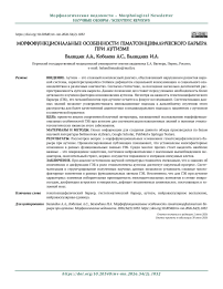 Морфофункциональные особенности гематоэнцефалического барьера при аутизме