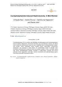 Cyclophosphamide-induced nephrotoxicity: a mini-review