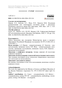 Подземная распределенная сеть мониторинга состояния почвы