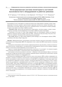 Интегрированная система мониторинга состояний высоковольтного оборудования в рабочих режимах