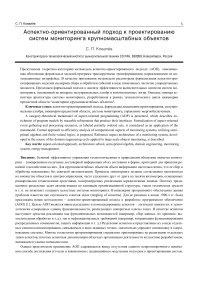 Аспектно-ориентированный подход к проектированию систем мониторинга крупномасштабных объектов