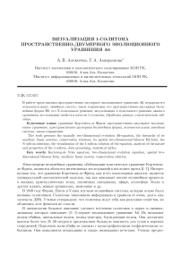 Визуализация 1-солитона пространственно-двумерного эволюционного уравнения А6