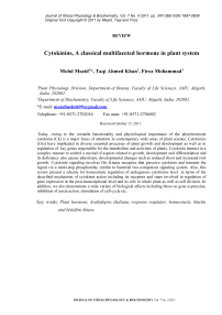 Cytokinins, a classical multifaceted hormone in plant system