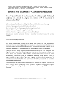 Genetics and genomics of plant genetic resources