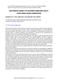 Bactericide impact of polymer-stabilized multi-functional nano-composites