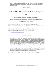 Protective effect of ghrelin on isoniazid-induced liver injury in rat