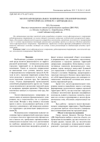 Эколого-функциональное зонирование урбанинизированных территорий (на примере г. Биробиджана)