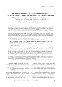 Эндопротезирование аневризм брюшной аорты как метод выбора у больных с высоким риском осложнений