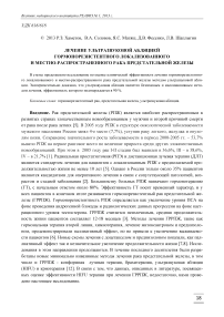 Лечение ультразвуковой абляцией гормонорезистентного локализованного и местно-распространенного рака предстательной железы