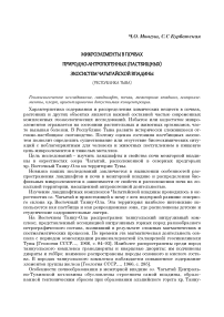 Микроэлементы в почвах природно-антропогенных (пастбищных) экосистем Чагытайской впадины (Республика Тыва)