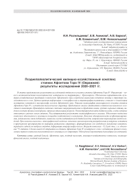 Позднепалеолитический жилищно-хозяйственный комплекс стоянки Афонтова Гора IV (Овражная): результаты исследований 2020-2021 гг.