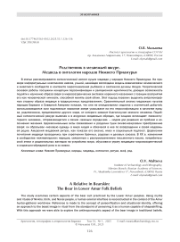 Родственник в медвежьей шкуре. Медведь в онтологии народов Нижнего Приамурья
