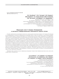Индустрия слоя 3 пещеры Окладникова в контексте сибирячихинских комплексов Горного Алтая