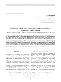 Ivan Savenkov’s Finds from Neolithic Burials on the Bazaikha River and the Age of Siberian Rock Art