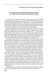 Исследование древнетюркских оградок в устье Чаганузуна (Восточный Алтай)