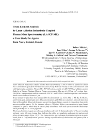 Trace-element analysis by laser ablation inductively coupled plasma mass spectrometry (LA-ICP-MS): a case study for agates from Nowy Ko'sciol, Poland