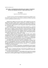 Методика дешифрирования выработанных торфяных болот (на примере болота Тверской области)