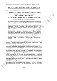 Особенности изменения инфракрасного спектра сыворотки крови у женщин, страдающих эпилепсией