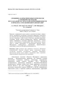 Специфика флоры природных комплексов с озерными системами юго-западной части Валдайской возвышенности и проблема сохранения биоразнообразия