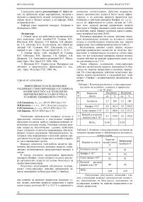 Эффективность использования различных стимулирующих составов на основе биогумуса в технологии выращивания рассады огурца в условиях защищенного грунта