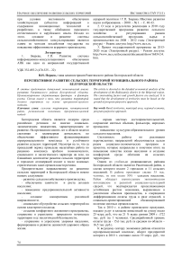 Перспективное развитие сельских территорий муниципального района Белгородской области