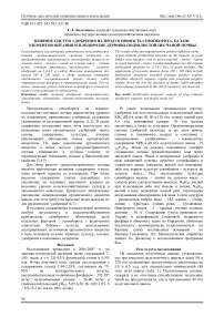 Влияние систем удобрения на продуктивность севооборота, баланс элементов питания и плодородие дерново-подзолистой песчаной почвы